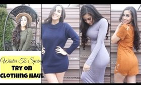 Winter To Spring Try On Clothing Haul | AMIClubwear