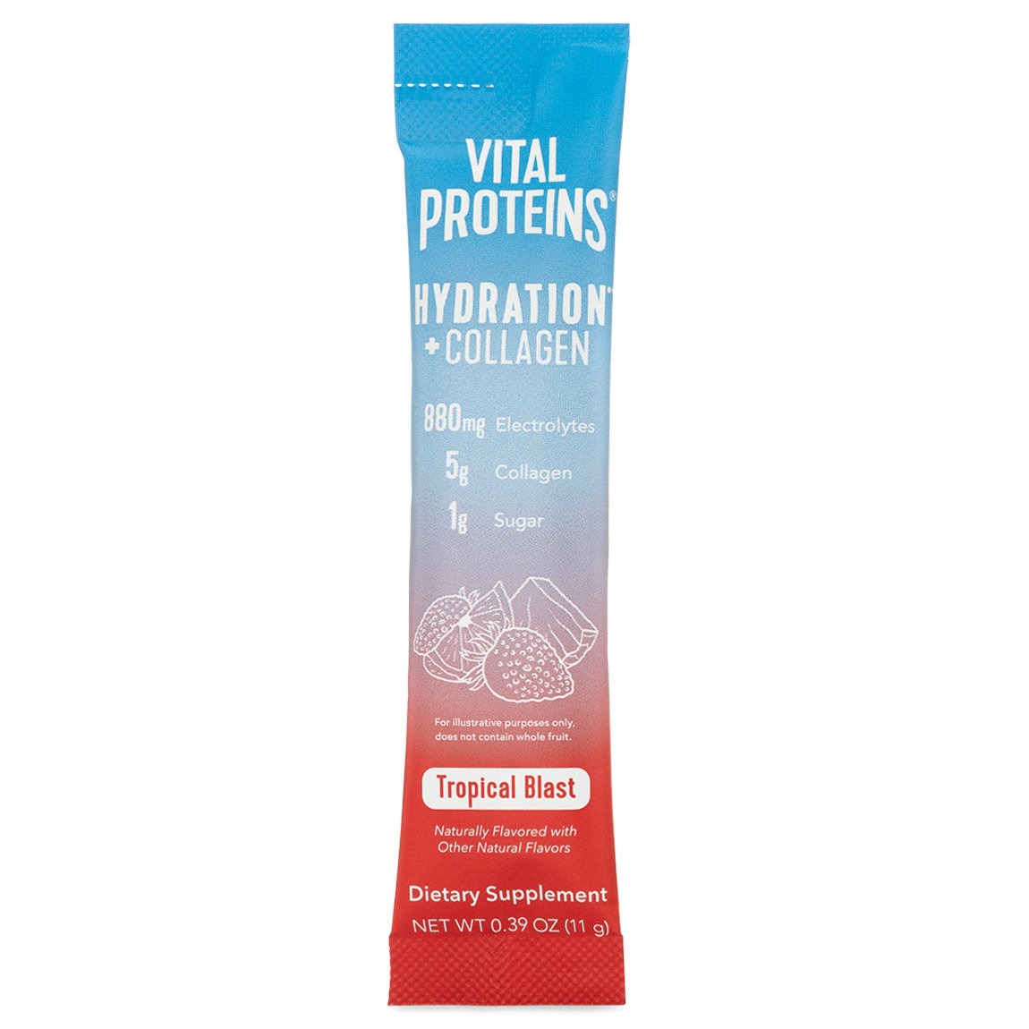Vital Proteins Hydration + Collagen Stick Pack Box Tropical Blast alternative view 1 - product swatch.