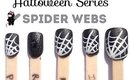 Halloween Spider Web Nail Art by The Crafty Ninja
