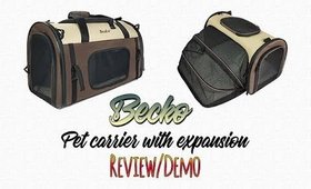 Becko Pet Carrier Review & Demo | Pet Carrier With Expansion | PrettyThingsRock