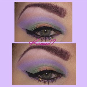 Pastel Punk!
I'm not one who follows "season"  rules and only wear dark lipstick in the fall, so this look is an any time look for me. Pastels with a bit of glam and edge. I used:
Glamourdolleyes shadows in Jolie, Silhouette, and Juicy Mango. 
NYX Candy Liner in Lavender. 
#Glamourdolleyes #GDE #nyxcosmetics #candyLiners #pastels #pastelpunk #girly #makeup #fun #beautyproducts #cosmetics #Beautyshot #makeuplook #love #instamakeup #instabeauty #kroze17 