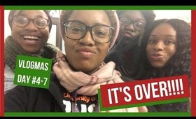 Vlogmas Days 4-7 | This Semester is OFFICIALLY OVER!!! | Tommie Marie