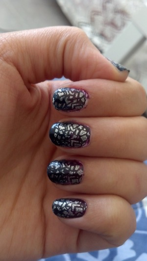 sparky, ombre, stamping
