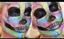 Rainbow Skull Halloween Tutorial | Katie Snooks
