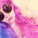 multi colored hair 💜💙💗