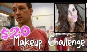 $20 Makeup Challenge - Husband Edition!! - Carahamelie03