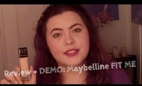 Review + DEMO: Maybelline FIT ME Foundation | Great for all skin types?!