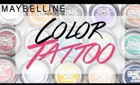 Maybelline Color Tattoo Swatches 15 shades