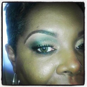 Green and brown look 