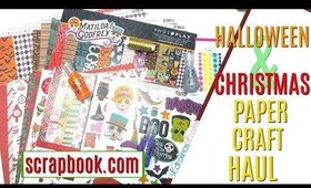Christmas Paper Craft Haul & Halloween Paper Craft Haul, Scrapbook.com HAUL 2019
