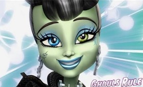 Monster High Frankie Stein Ghouls Rule Makeup Tutorial Featuring Rockeresque Beauty Company