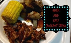 Quick and Easy Crock pot Steak | Complete Meal | Crock pot Meals