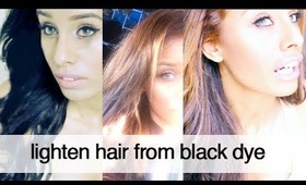 HAIR | How I Lightened Dyed Black Hair (Without Bleach)