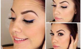 Bold Blue Winged Liner