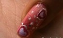 Cute Pink Silver Nail design- Easy Nail Art tutorial For Beginners- Nail Art For Short Nails