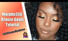 *NEW* MORPHE 35G BRONZE GOALS TUTORIAL - Gorgeous Soft Cut Crease