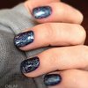 Christmas blue nail