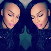 heavy contour pink ombre lips 