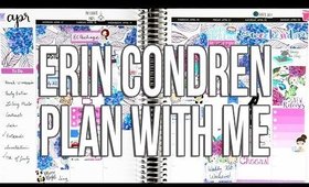 Erin Condren Hourly Plan with Me | Planner Penguin Hydrangeas