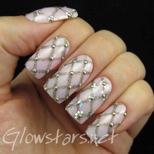 Read the blog post at http://glowstars.net/lacquer-obsession/2015/02/studded-flowers-on-diamonds/