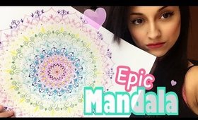 😱 EPIC HUGE SUMMER MANDALA 🌺