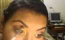 trini makeup gold and brown eye look