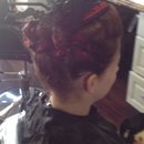 Pull apart braid updo Halloween Hair by Christy Farabaugh 