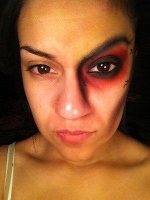 Scary devil inspired look for Halloween