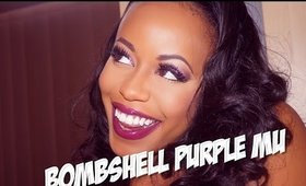 BOMBSHELL PURPLE GLITTER TUTORIAL