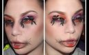 Ultimate Halloween Make-Up Tutorial Using Halloween Colors  + Graveyard Eyelashes