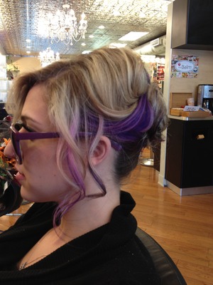 Blonde and purple 