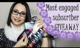 Most Engaged Subscriber Giveaway (for December 2013)