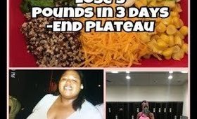 Lose 5 pounds in 3 Day| Break Plateau With Meal Plan