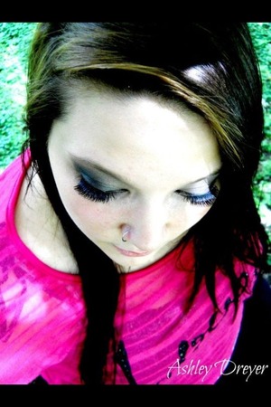 My friend Alexis from our photo shoot today, I took the pic-put the out fit together-did the smokey eye makeup. 