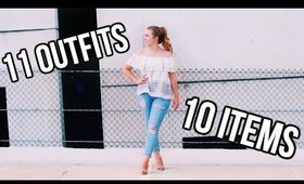 11 OUTFITS FROM 10 ITEMS | Summer Capsule Wardrobe