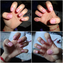 Pink Crackle nails 