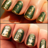 Little aliens in gold with gorgeous green!