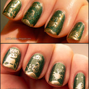 Little aliens in gold with gorgeous green!