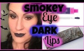 Smokey Eye Urban Decay Naked Smoky Palette and Dark Lip Jeffree Star Abused