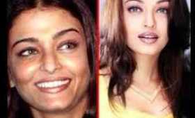 HORRIBLE aishwarya rai without makeup photos -- aishwarya rai plastic surgery before pics aish