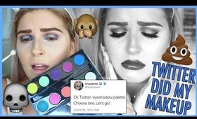 TWITTER DOES MY MAKEUP ⁉️😂 NEW Makeup Challenge