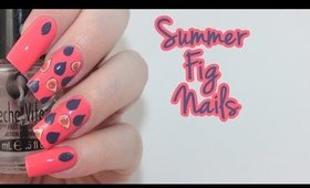 Summer Fig Nails Tutorial | Hand Drawn