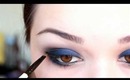 Smokey Royal Blue make up tutorial