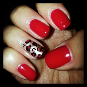 leopard manicure ;)