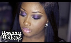 Holiday Makeup Tutorial | Jewel Purple Smokey + Pink Pout! (2013)