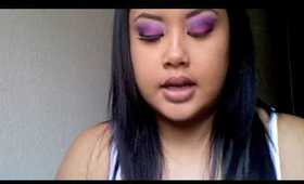 Holiday MakeUp Series: Hot Pink&Purple w/ 88 Palette, MUFE 92, MAC's Up the Amp lipstick!
