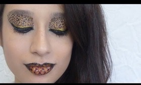 Leopard Print Eyes & Lips Tutorial