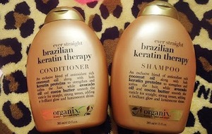 organix ever straight brazilian keratin therapy shampoo and conditioner, and i use the flat iron finishing spray as well. you will not regret using this. i cannot tell you how amazing my hair feels when i use this. i use these two for one week out of the month for damage repair, and my regular shampoo and conditioner, etc for the other three weeks of the month for polishing.  it's inexpensive, and can be found at any drug or beauty store!

xox rica

**************************************
my personal blog xx: http://labellavitax0x.blogspot.com/

my luuux profile page xx: http://www.luuux.com/mypage/preview...

my 20sbloggers page xx: http://www.20sb.net/profile/ricamar...

my beautylish profile xx: http://www.beautylish.com/ricamarie...

my youtube page xx: http://www.youtube.com/user/BabyRic... 

my google plus + profile xx: https://plus.google.com/11827246586...

my hello cotton page xx: http://www.hellocotton.com/mypage/r... 

my total beauty profile xx: http://www.totalbeauty.com/communit...

my love it profile xx: http://loveit.com/ricamariexx 

**************************************