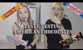 AUSTRALIANS TASTE TESTING AMERICAN CHOCOLATES || Cheat Day