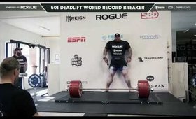 World Record Breaker Deadlift 1,104 Pounds “The Mountain”